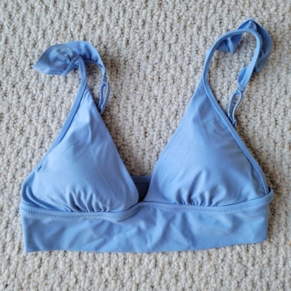 Aerie Baby blue bikini top Medium NWOT